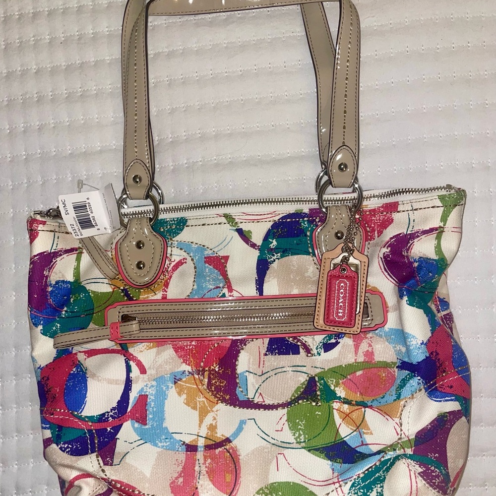 Coach Pop Stamped C Small Tote